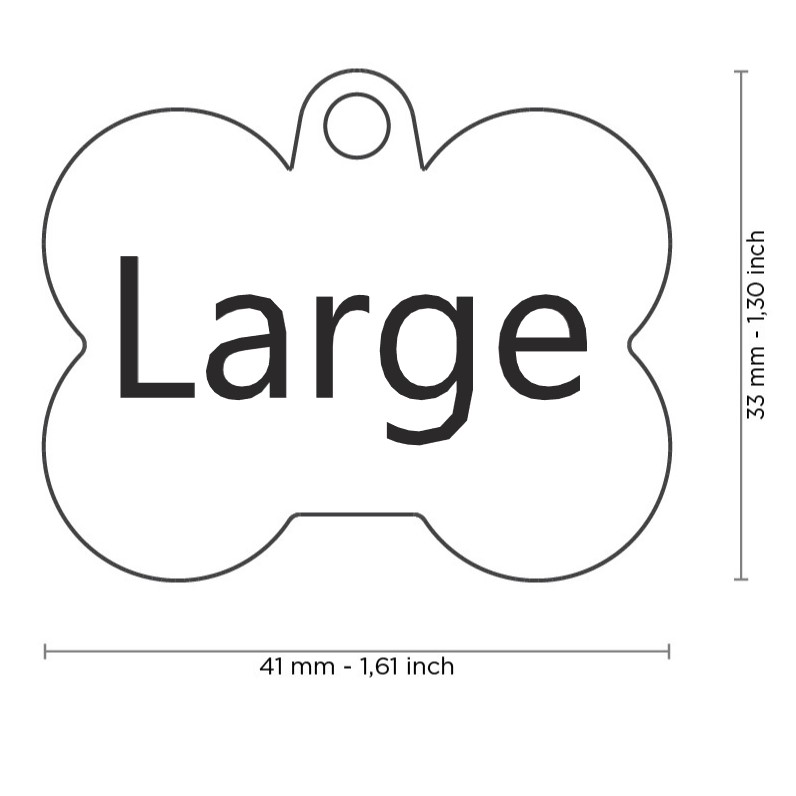 MyFamily Hushtag Collection ID Tag-Aluminium med plast kant