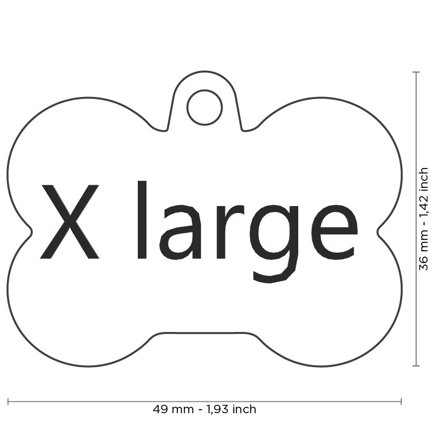 MyFamily Hushtag Collection ID Tag-Aluminium med plast kant