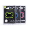 MyFamily Hushtag Collection ID Tag-Aluminium med plast kant