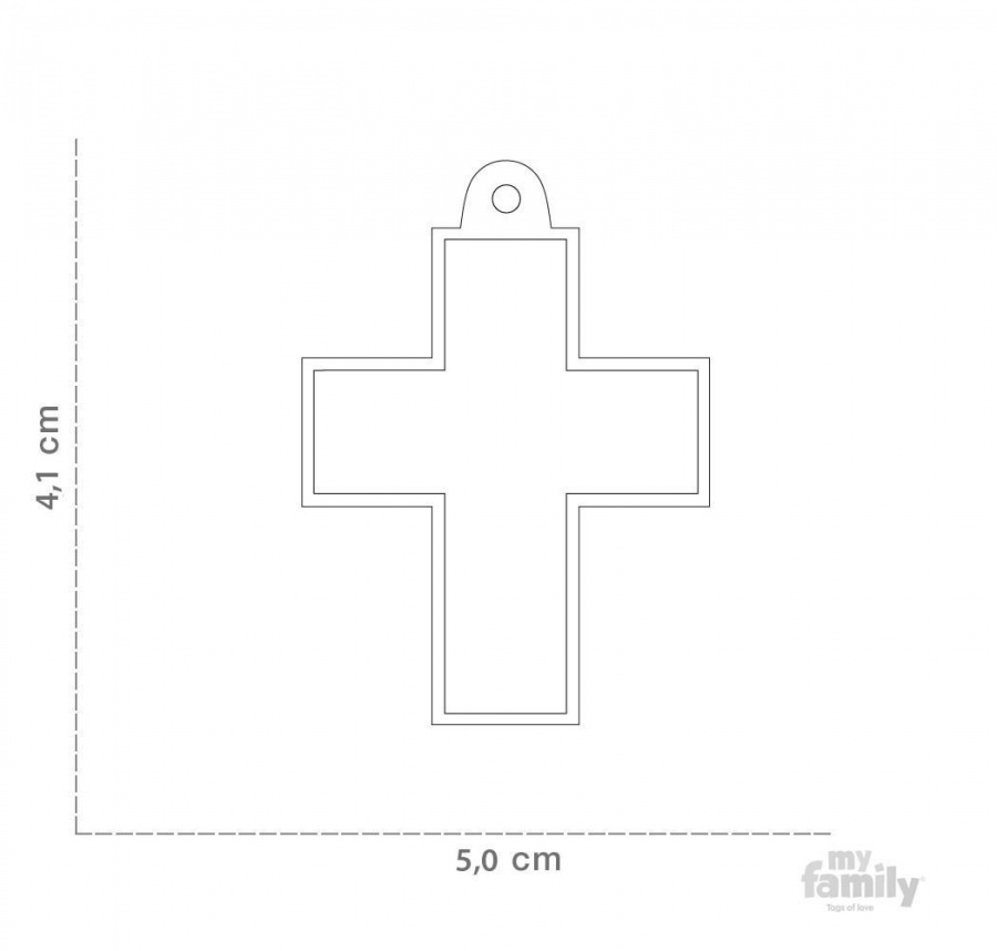 Myfamily Bronx kors Studs ID tag