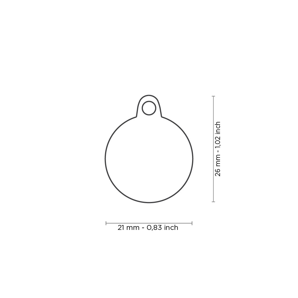 Myfamily Glam Strass ID-merke med hjerte