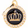 Myfamily Glam Strass ID-merke med krone