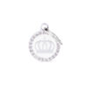 Myfamily Glam Strass ID-merke med krone