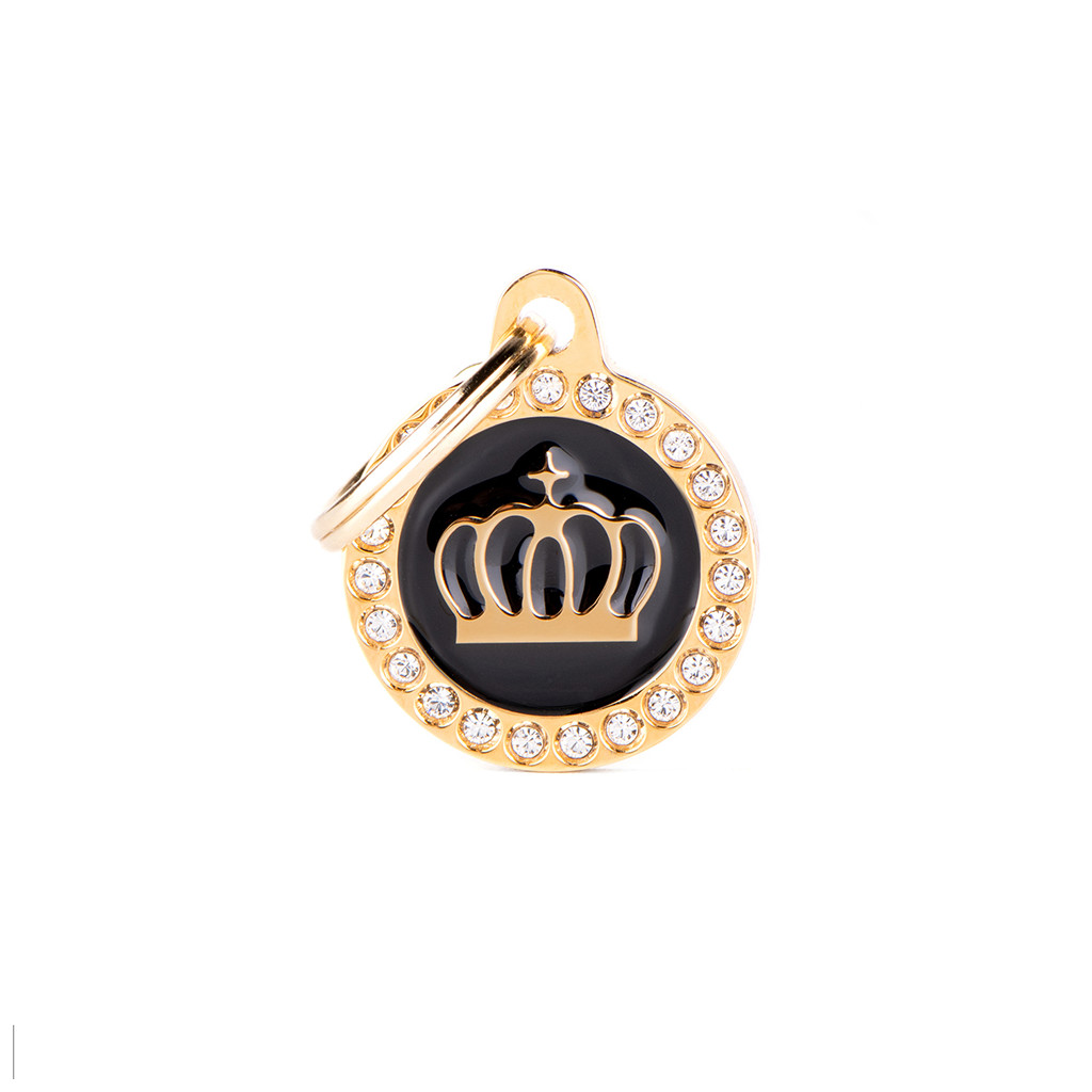 Myfamily Glam Strass ID-merke med krone